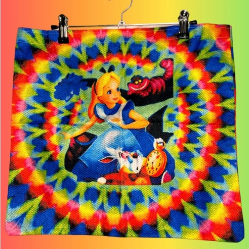 Alice in Wonderland double-sided tote bag